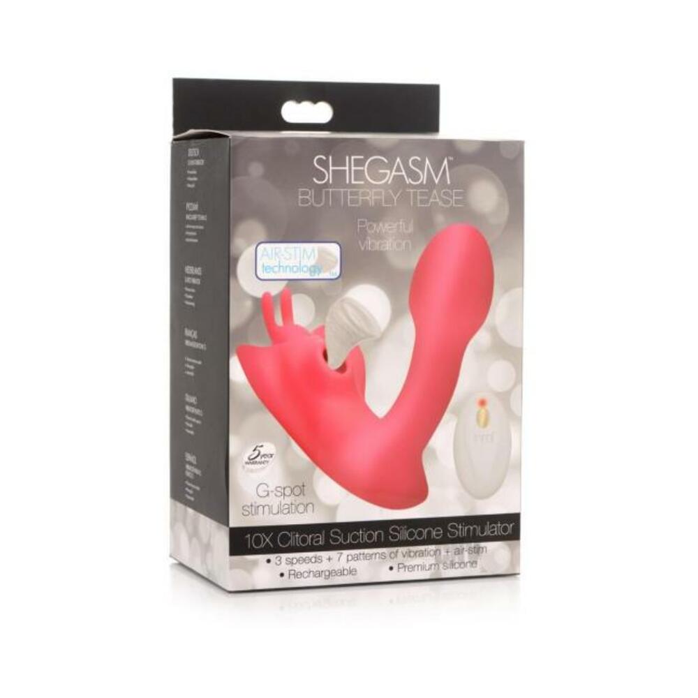 Butterfly Tease 10X Clitoral Suction Silicone Stimulator