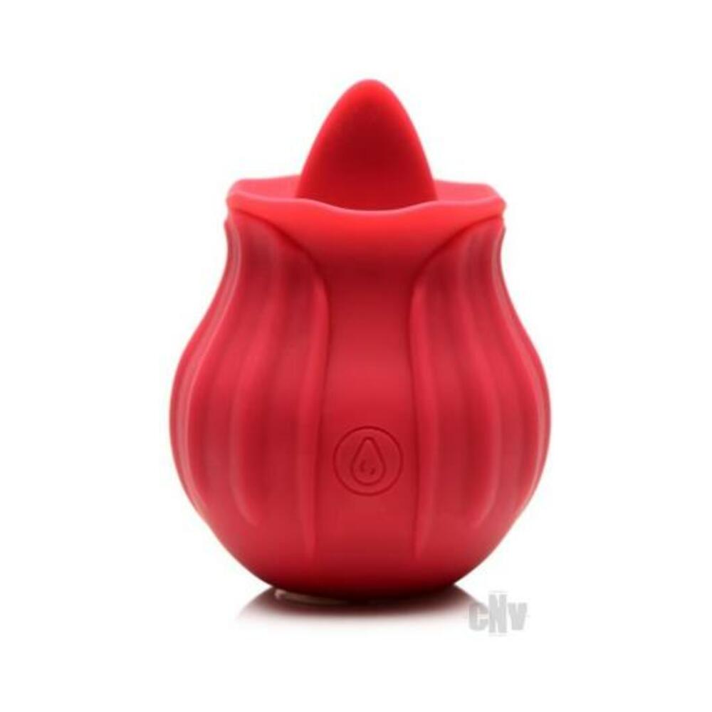 Bloomgasm Wild Violet 10X Silicone Clit Licking Stimulator - Red