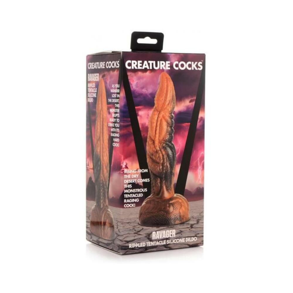 Ravager Rippled Tentacle Silicone Dildo
