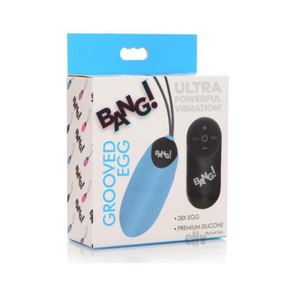 28X Grooved Silicone Vibrating Egg with Remote Control