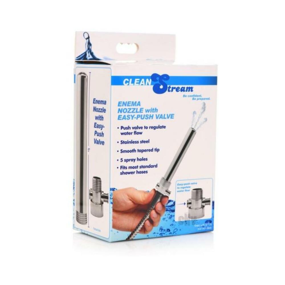 Enema Nozzle with Quick Shut Off/On Valve