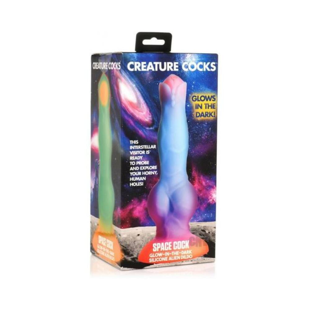 Space Cock Glow-in-the-Dark Silicone Alien Dildo