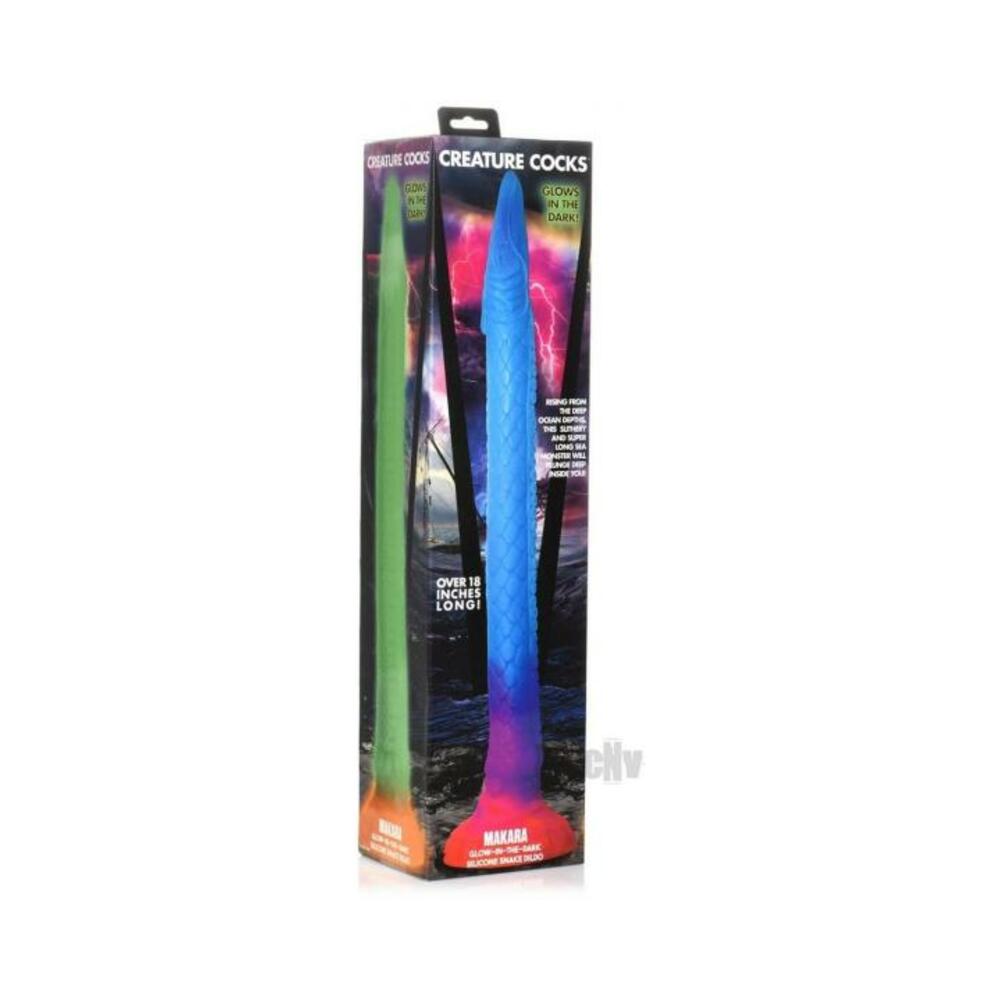 Makara Glow-in-the-Dark Silicone Snake Dildo