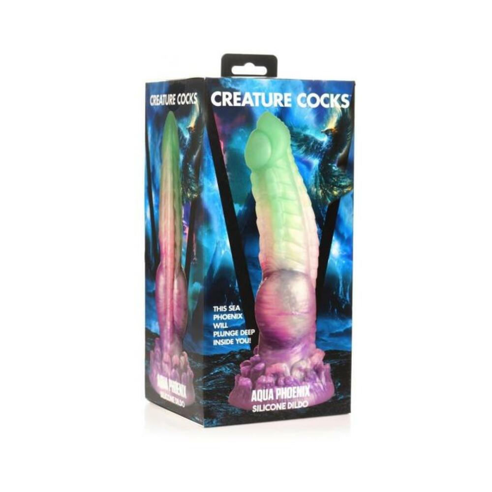 Aqua Phoenix Silicone Dildo