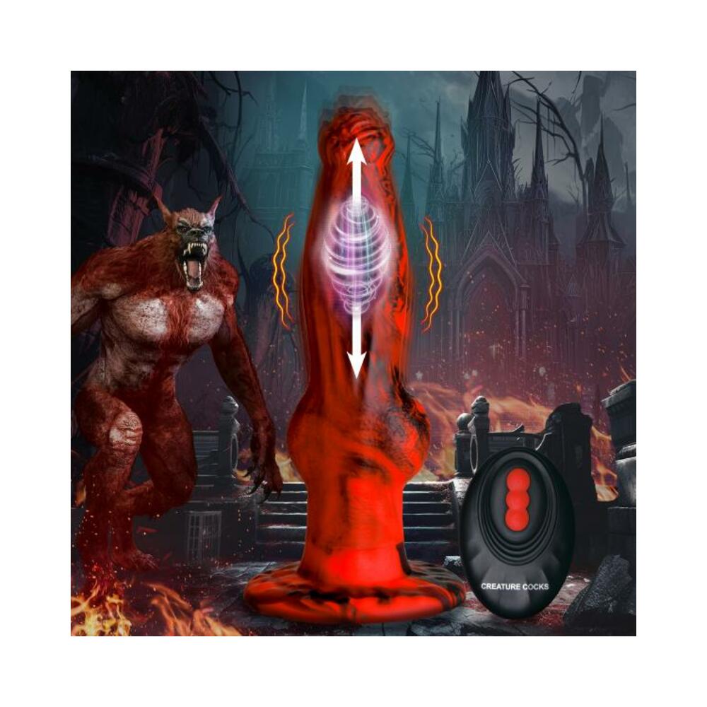 Hell Wolf Thrusting and Vibrating Silicone Dildo