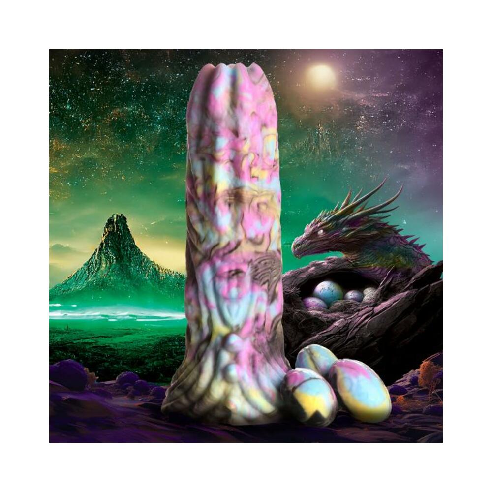Dragon Spawn Ovipositor Silicone Dildo with Eggs