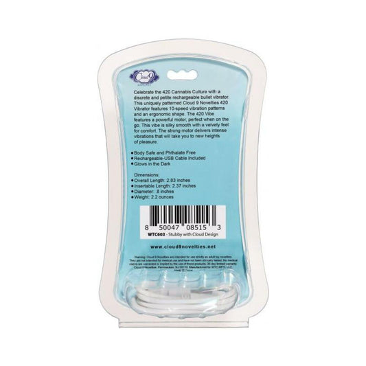 420 Stubby Vibe White/blue Cloud