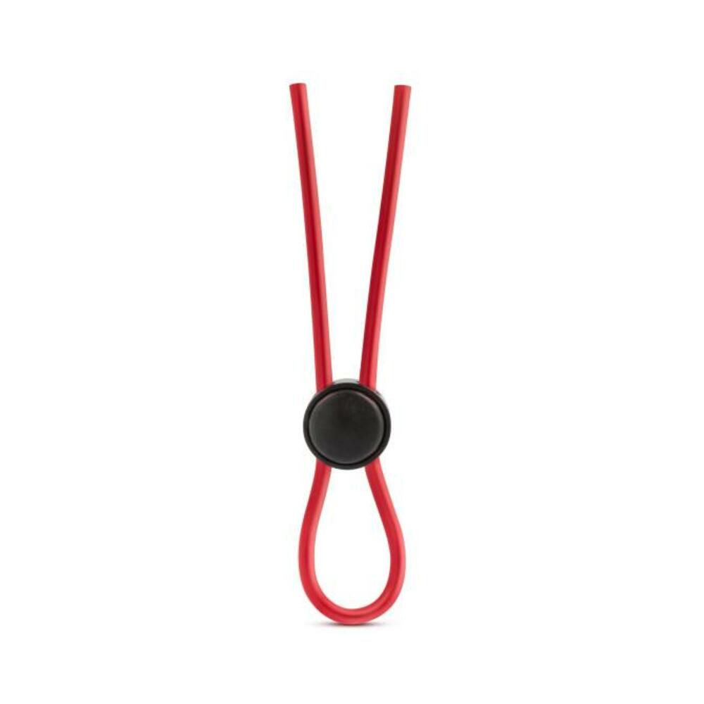 Stay Hard Silicone Loop Cock Ring Red