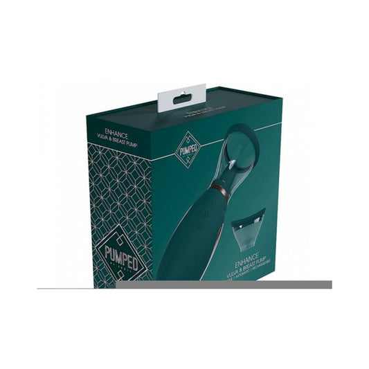 Pumped Enhance Automatic Rechargeable Vulva & Breast Pump Forest Green