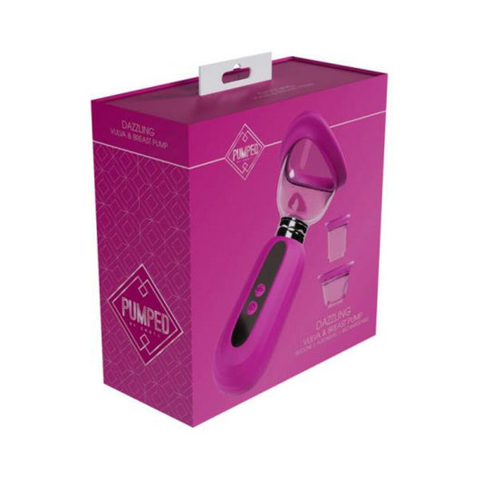 Pumped Dazzling Automatic Rechargeable Vulva & Breast Pump Pink