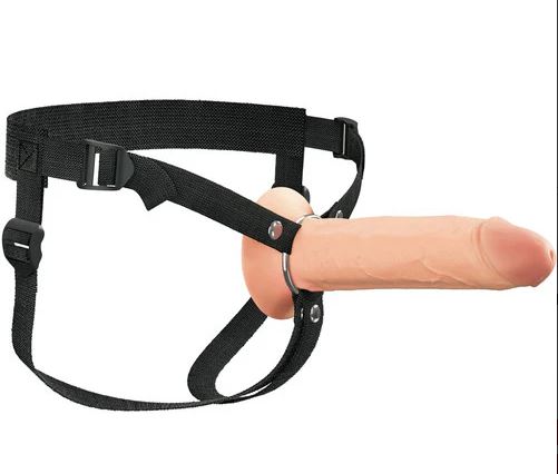 Fantasy X-Tensions Elite Hollow Silicone Strap-On 8in Light