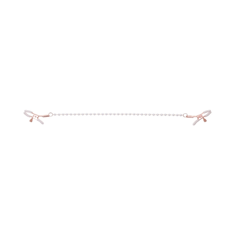 Sportsheets Sex & Mischief Peaches 'n CreaMe Pearl Nipple Clamps