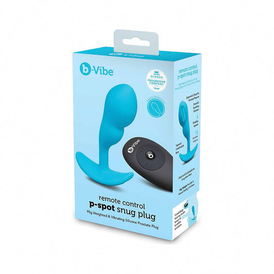 B-Vibe Vibrating P-Spot Snug Plug Small with Rechargeable Remote Control