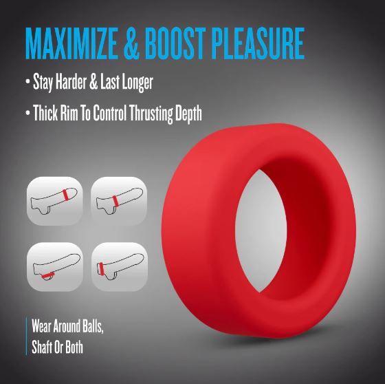 Performance Plus Pursuit Cock Ring Red