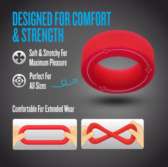 Performance Plus Pursuit Cock Ring Red