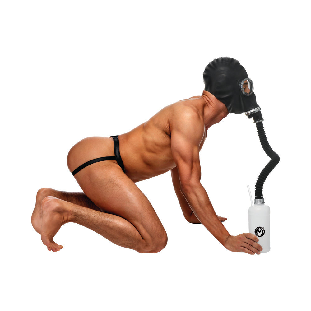 Dark Inhaler Gas Mask with Bottle