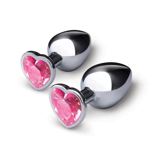 B-Vibe Jewel Metal Training Plug Set