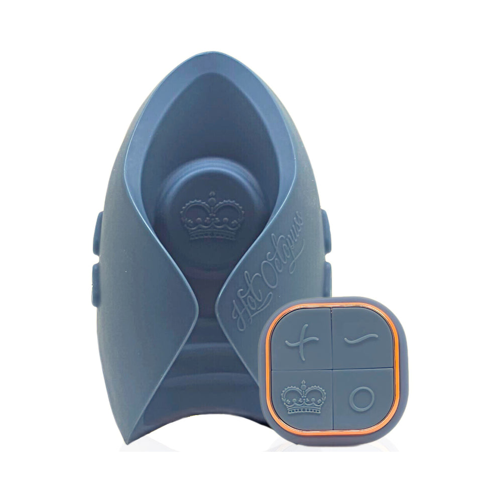 Hot Octopuss Pulse Duo Rechargeable Remote Control Vibrating Stroker Blue