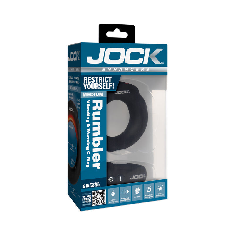 Rumbler Vibrating and Warming C-Ring - 1.8"