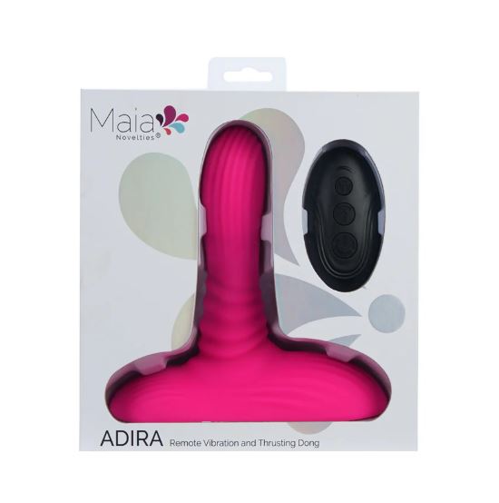 Adira Pink Thrusting Vibe Pad Penis Ring