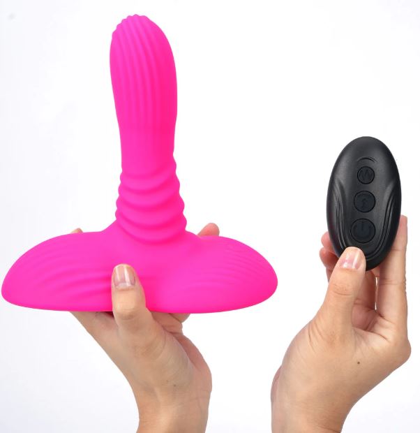 Adira Pink Thrusting Vibe Pad Penis Ring