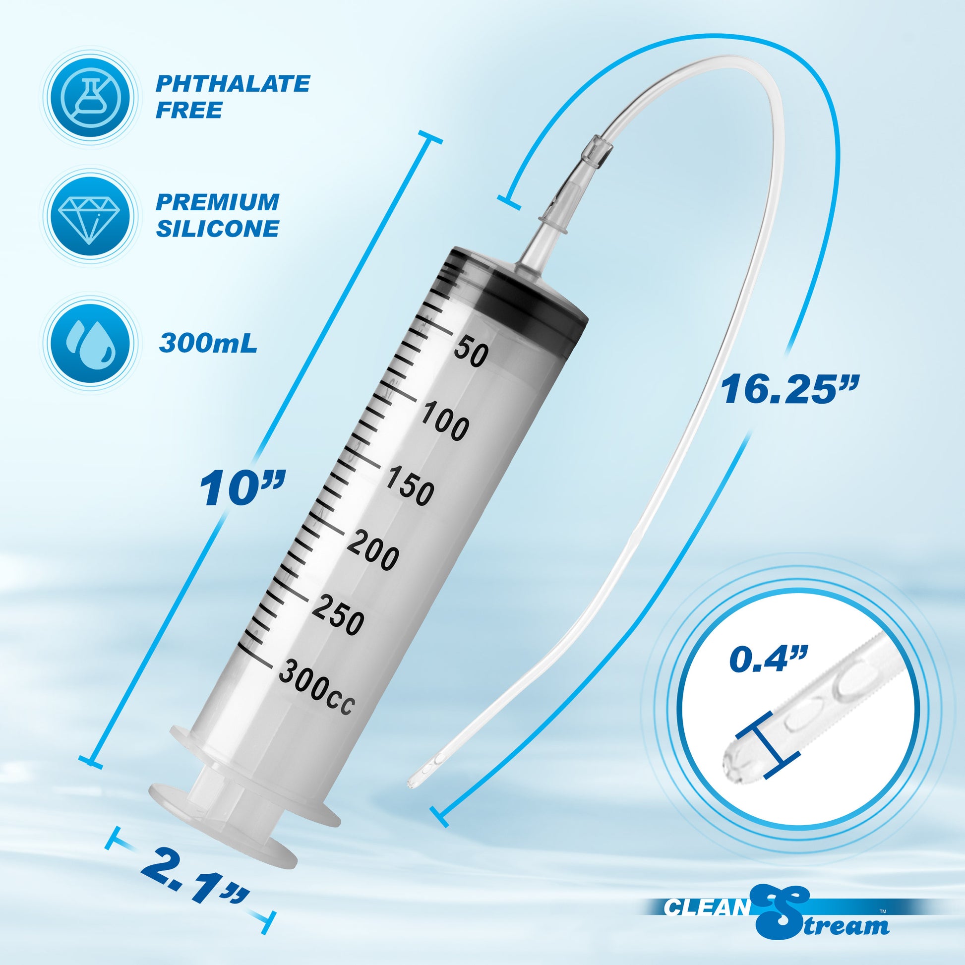 Enema Syringe with Tube - 300ml