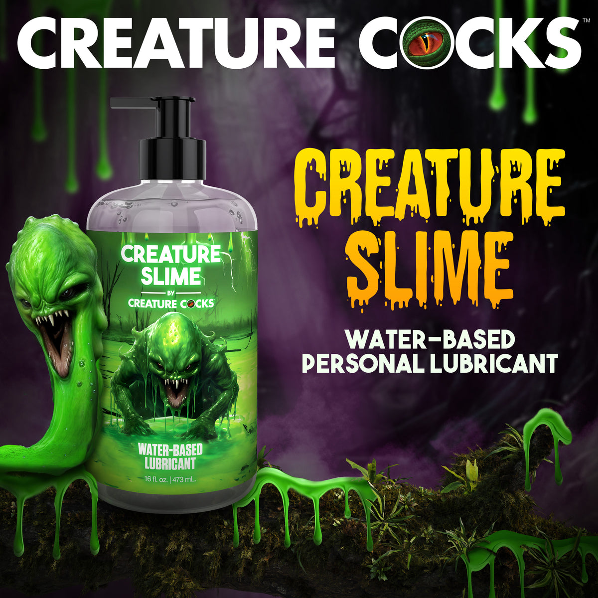 Creature Slime Water-Based Lubricant - 16oz