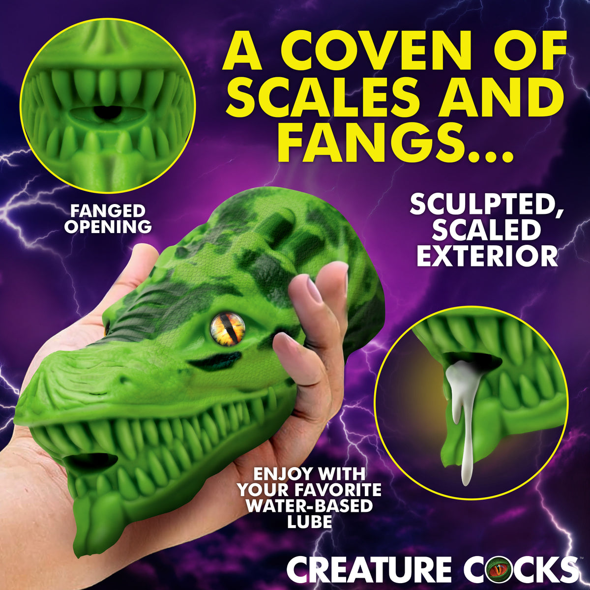 Dragon Tamer Silicone Stroker - Green