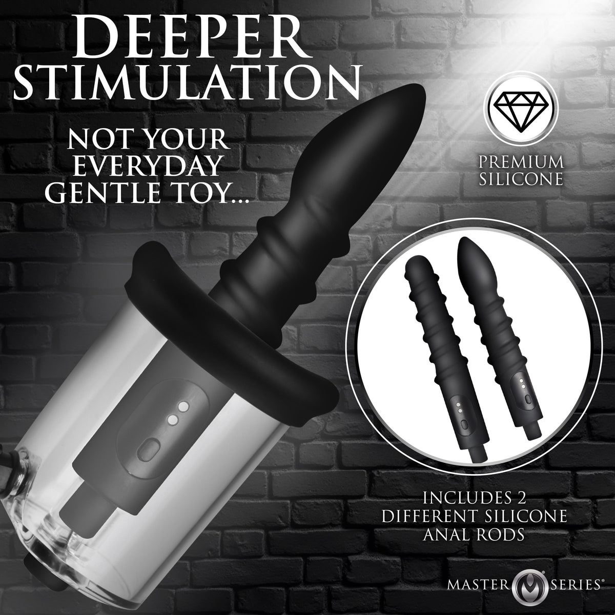 Rosebud Driller Deluxe Set Vibrating Silicone Rosebud Pump