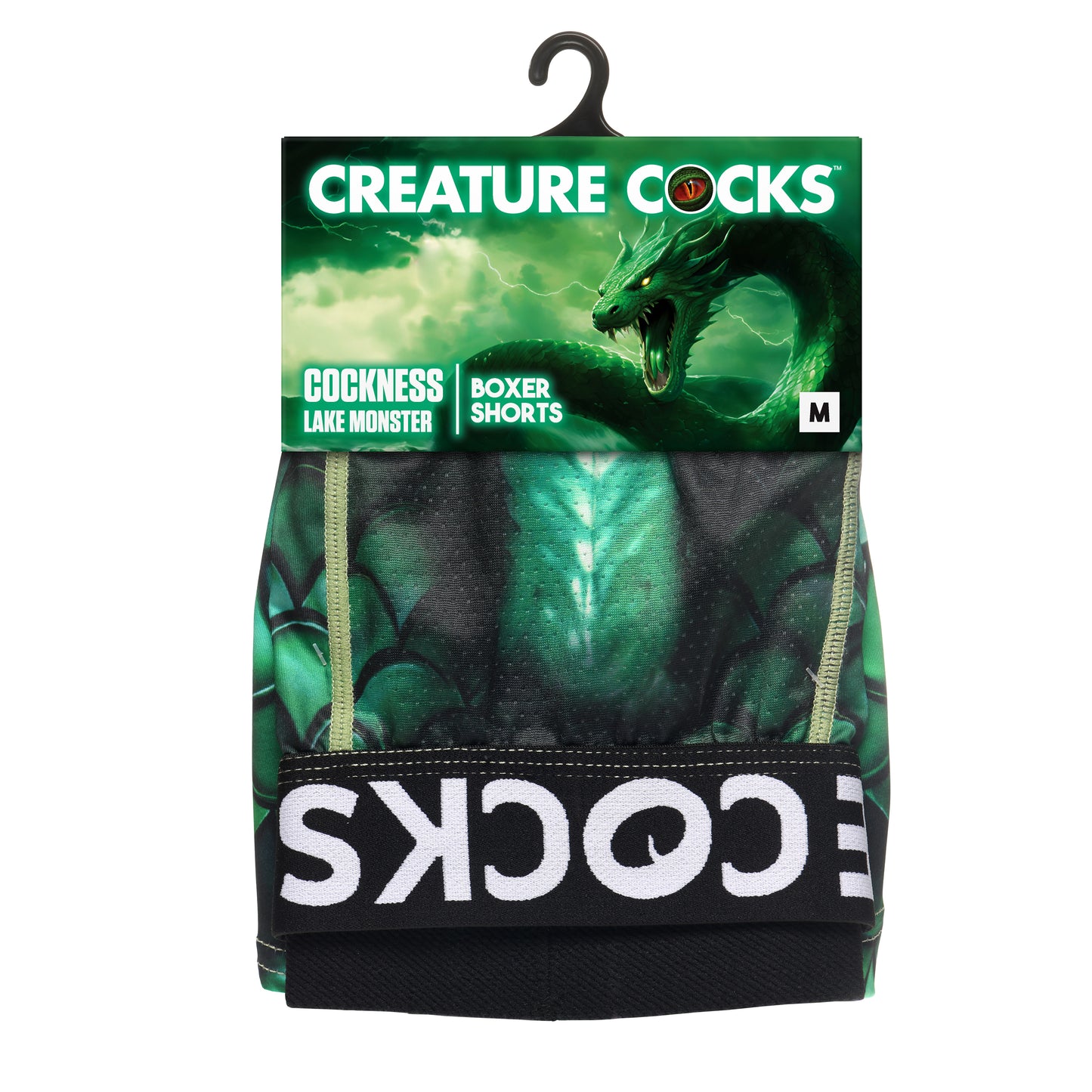 Creature Wear Cockness Monster Lake Creature Boxer Shorts - Medium