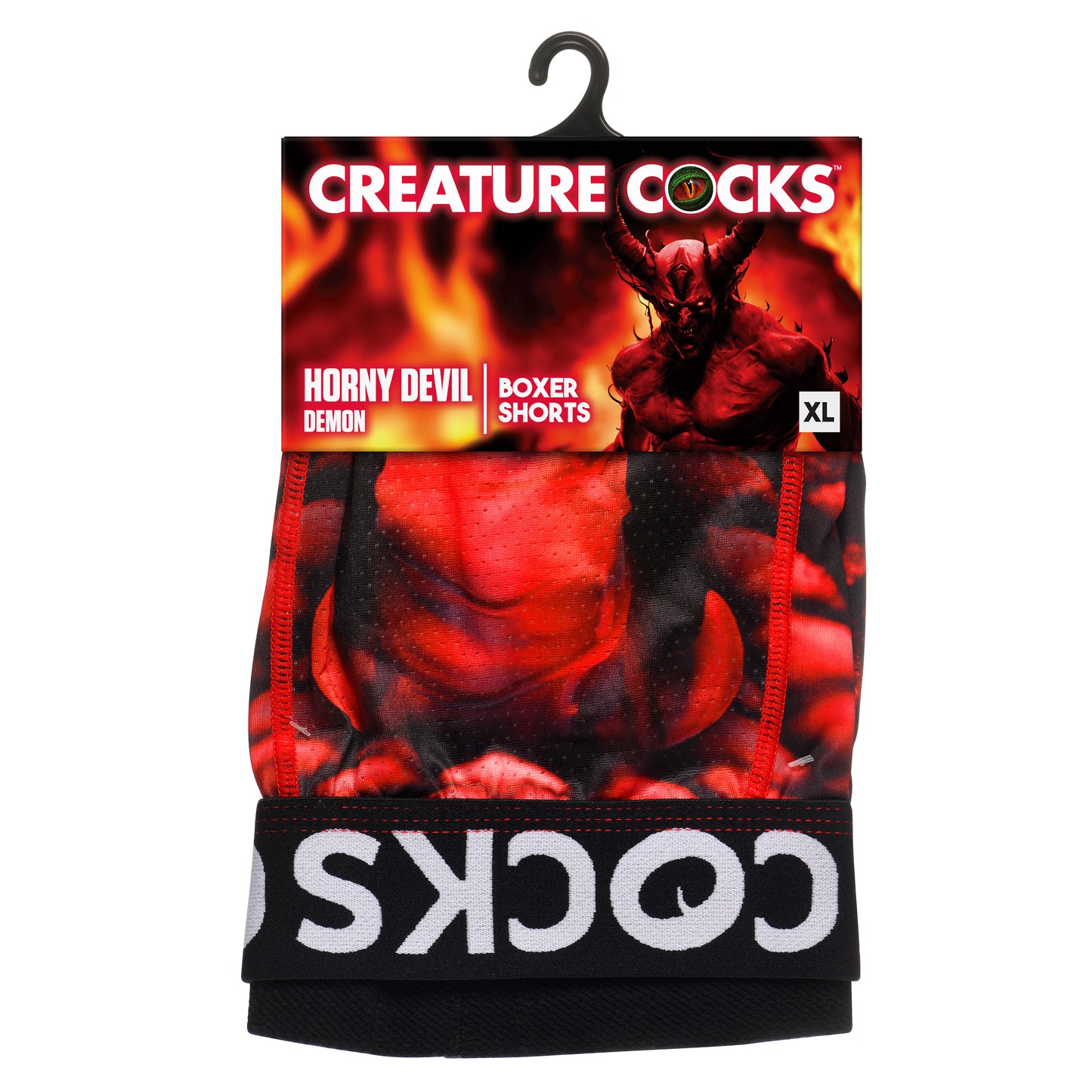 Creature Wear Horny Devil Demon Boxer Shorts - X-Large