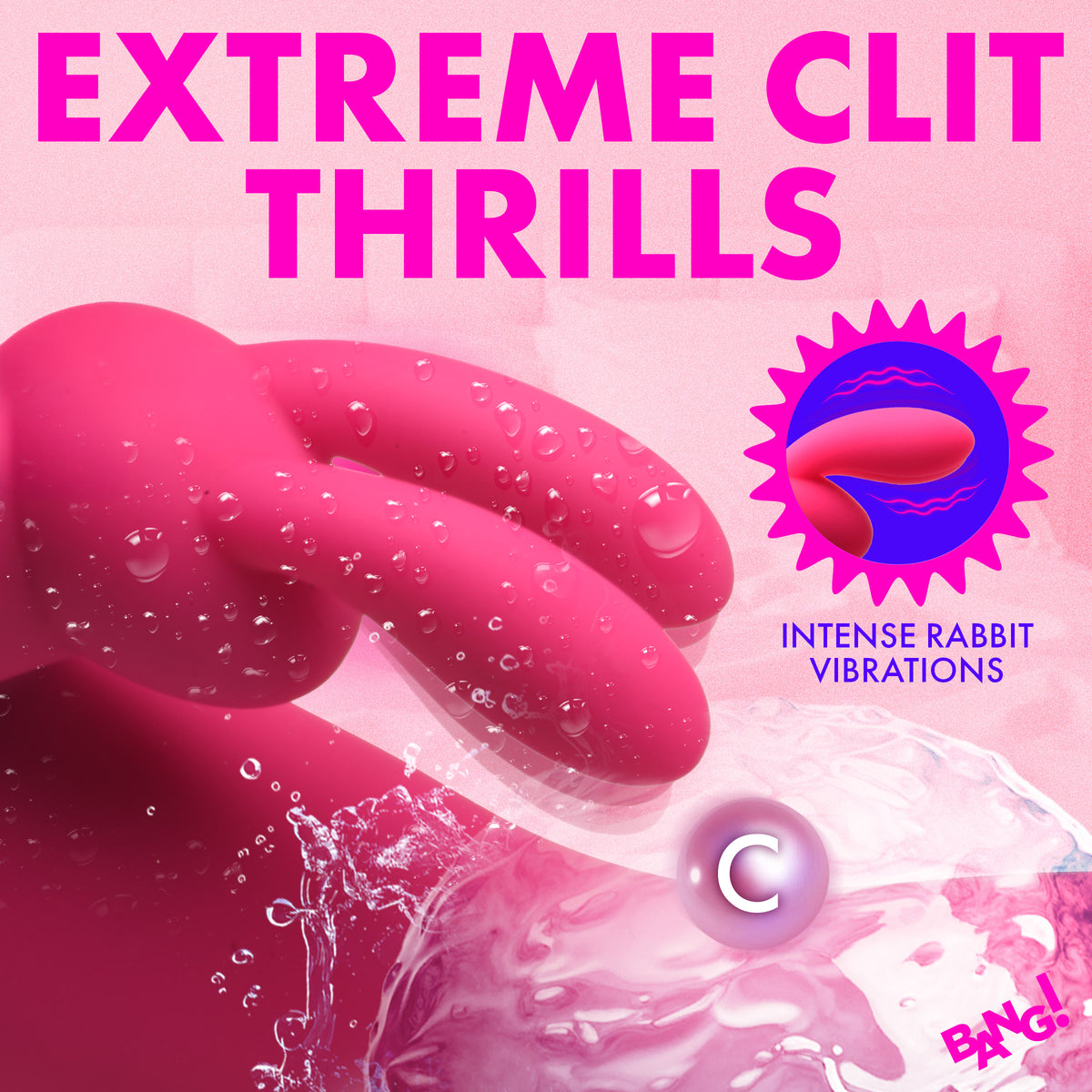 Come Hither Silicone Rabbit Vibrator - Pink