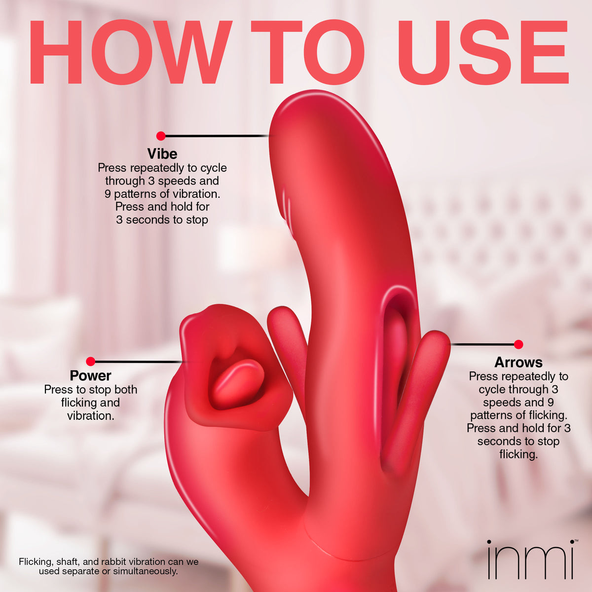 Kissing and Flicking Silicone Vibrator