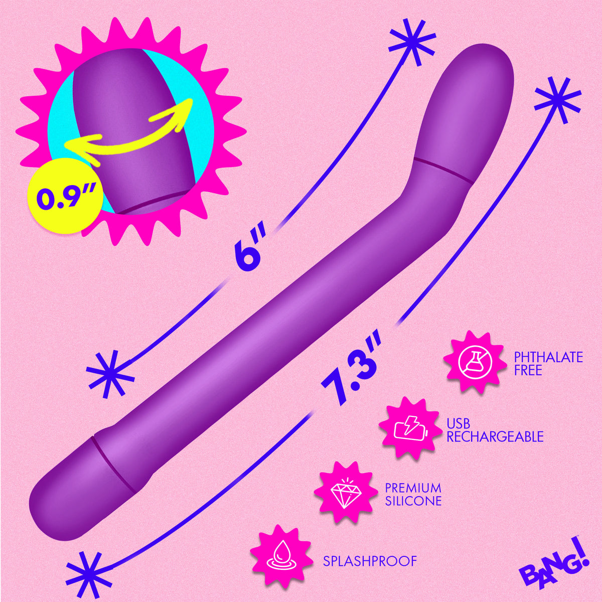 Slim G-Spot Vibrator - Purple