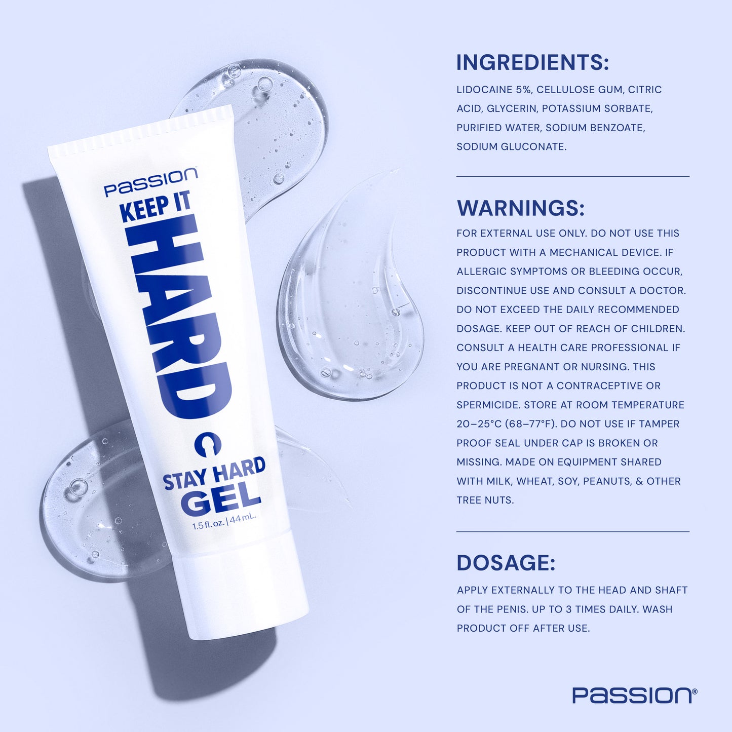 Keep It Hard Stay Hard Gel 1.5oz