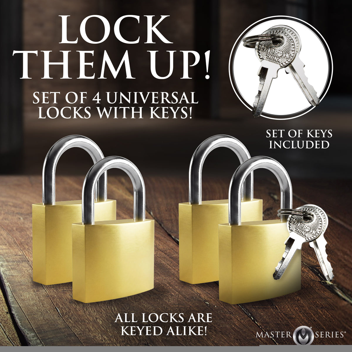 4 Pack Lock Set