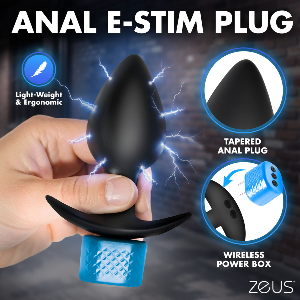 Anal Plug and Head Teaser E-Stim Kit