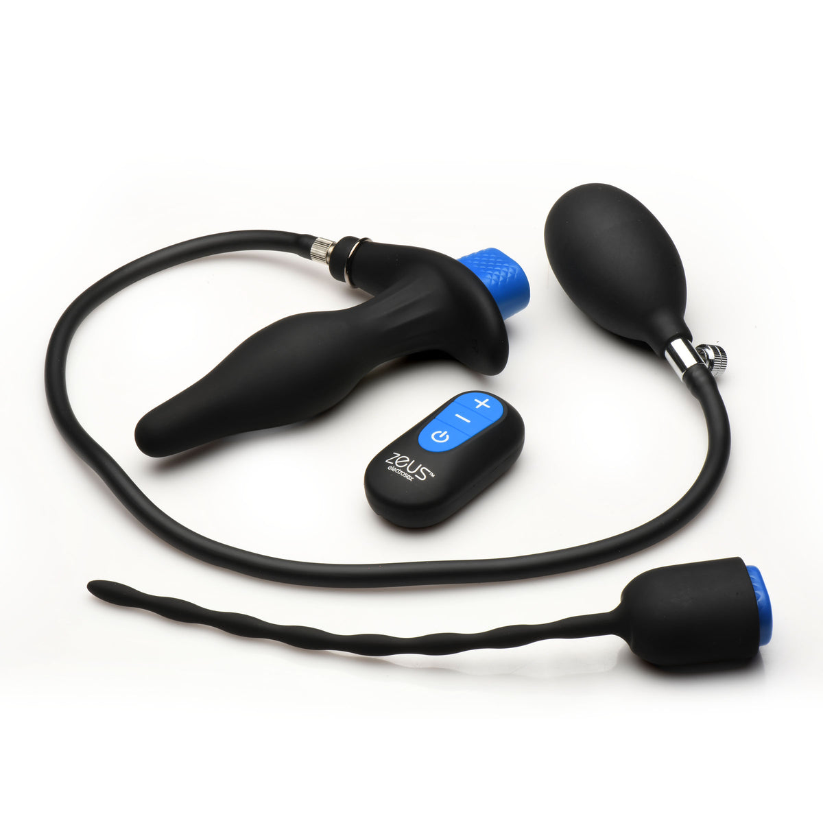 Inflatable Anal Plug and Urethral Sound E-Stim Kit
