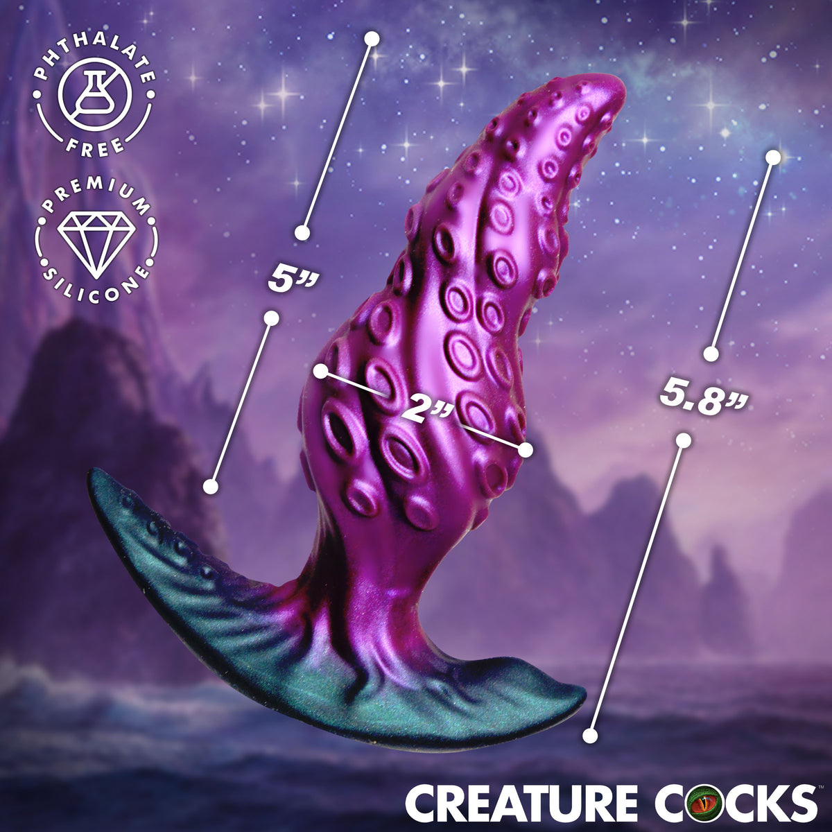 Octo-Twist Silicone Anal Plug