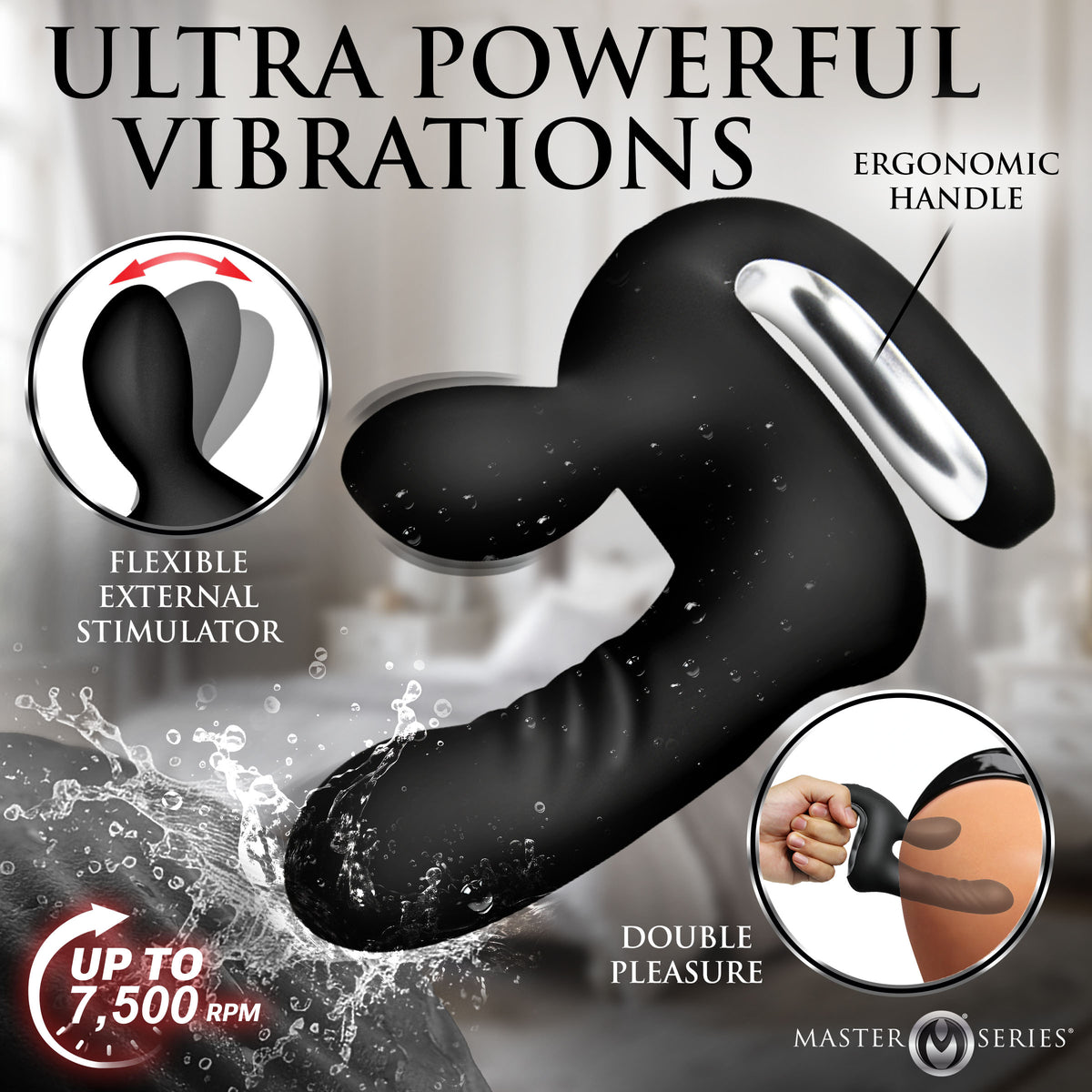 Thrust Pounder Thrusting Silicone Vibrator