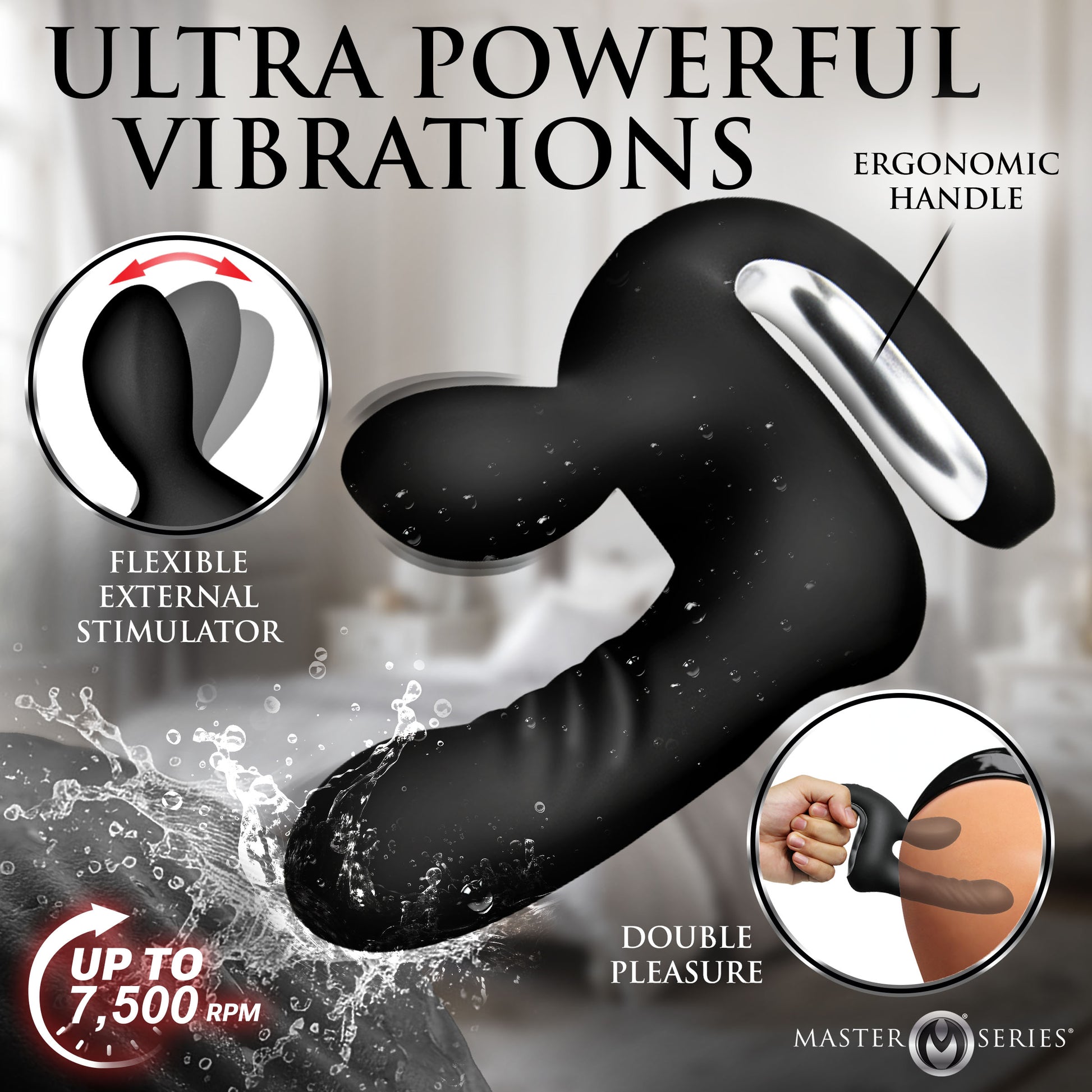 Thrust Pounder Thrusting Silicone Vibrator