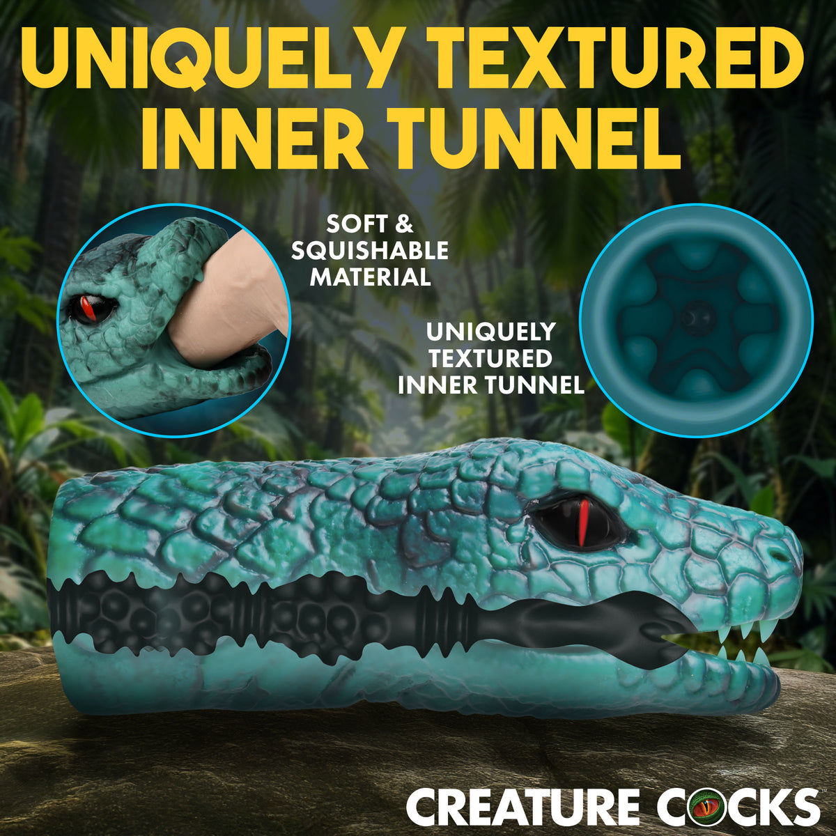 Python Vibrating Silicone Masturbator
