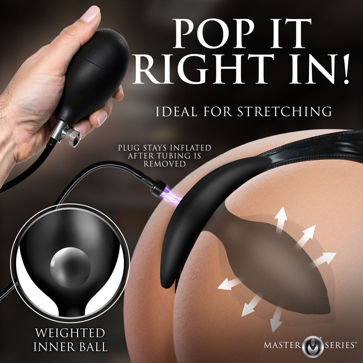 Ass Expander Magnetic Inflatable Anal Plug