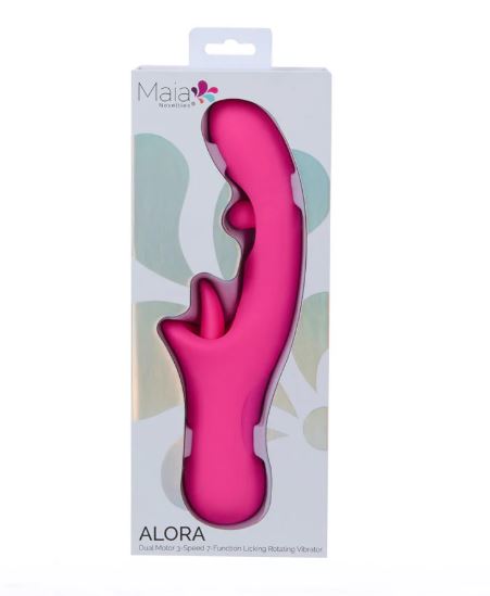 Alora Dual Motor Licking & Rotating Vibe Pink