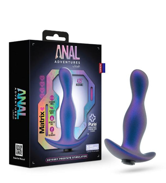 Anal Adventures Matrix Odyssey Prostate Stimulator Space Age Blue