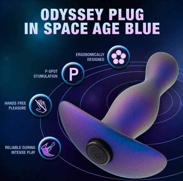 Anal Adventures Matrix Odyssey Prostate Stimulator Space Age Blue