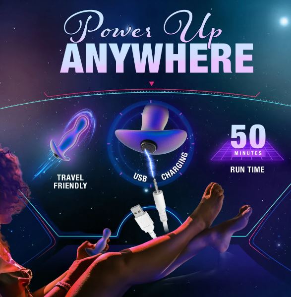 Anal Adventures Matrix Odyssey Prostate Stimulator Space Age Blue