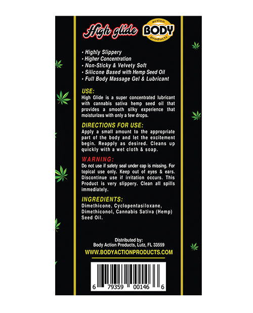 High Glide Erotic Silicone Lubricant 8.5oz Botle