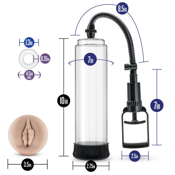 Blush The Pump With Realistic Vagina Sleeve