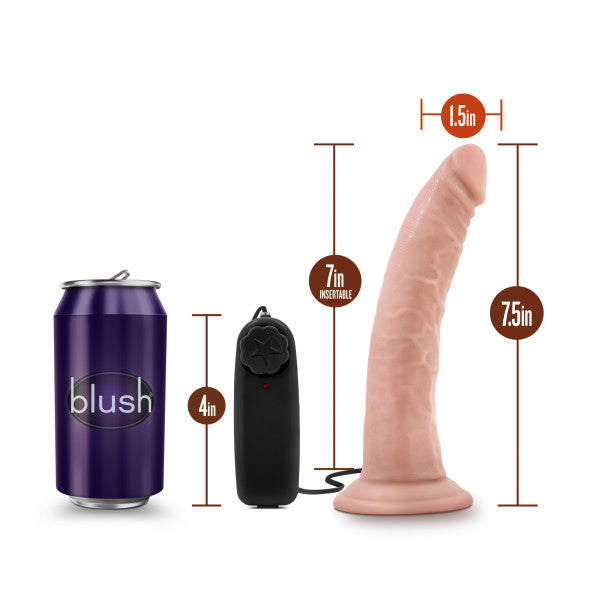 Blush Dr. Skin Dr. Dave 7 Cock w/Suction Cup - Vanilla